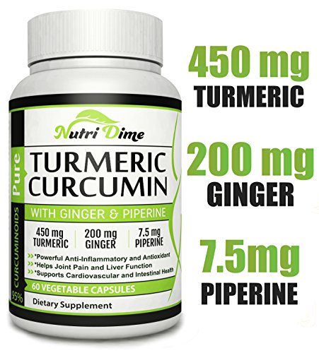 IMATCHME Turmeric Curcumin With Ginger, Black Pepper & CoQ10 - 2000mg Max Strength Joint Support Capsules